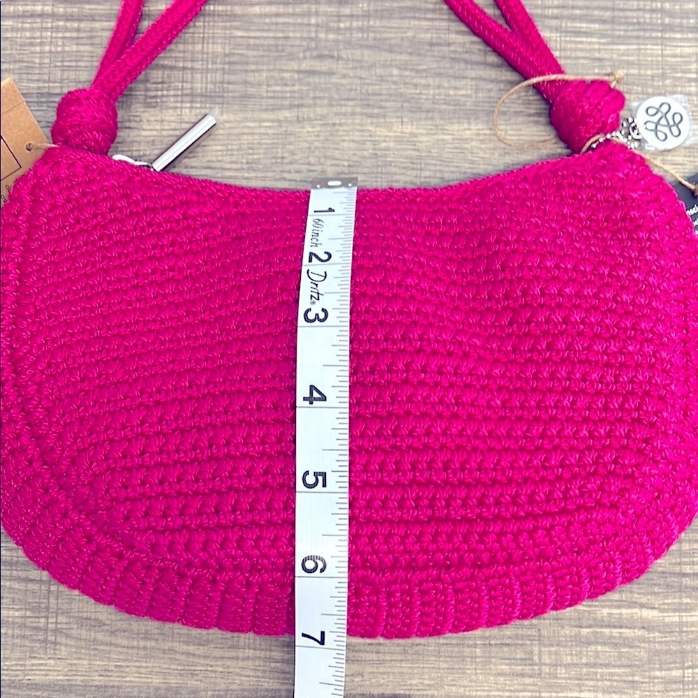 The Sak | Fusia Pink “Josie” Shoulder Bag w/ Fruit Charms 🍋🍉🍓 - Picture 8 of 12
